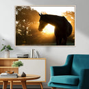 Horse at Sunset Wall Art Animal Canvas Print