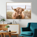 Scottish Serene Highland Cow Canvas Wall Art – Serene