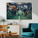 American Football Playing Wall Art Canvas Print by MyGreatCanvas | Canvas Wall Art Prints | Photo Prints & Wall Decor