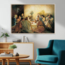 Last Supper Wall Art Canvas Print, Framed Jesus Painting Art