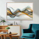Abstract Wave Canvas Wall Art – Fluid Contemporary Elegance