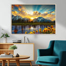 Grand Teton Park Sunrise Wall Art – Vibrant Landscape Canvas by MyGreatCanvas | Canvas Wall Art Prints | Photo Prints & Wall Decor