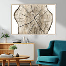 Abstract Wood Tree Ring Wall Art - Ready to Hang Minimalist
