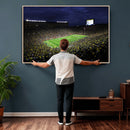 Michigan Wolverines Football Canvas Wall Decor, Football