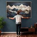 Mountain Wall Art – Modern Abstract Landscape Canvas Print