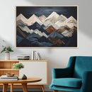 Mountain Wall Art – Modern Geometric Landscape Canvas Print,