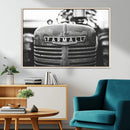 Vintage Farmall Tractor Wall Art Canvas Print, Rustic