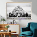 Resting Grizzly Bear Wall Art Canvas Print – Majestic Lazy by MyGreatCanvas | Canvas Wall Art Prints | Photo Prints & Wall Decor