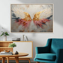 Golden Angel Wings Wall Art Canvas Print – Stunning Abstract by MyGreatCanvas | Canvas Wall Art Prints | Photo Prints & Wall Decor