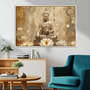 Buddha Wall Art Canvas Print, Buddha Meditation Room Decor,