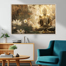 Zen Buddha Wall Art Canvas Print | Peaceful Meditation Decor