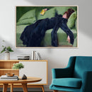 Decadent Girl by Ramon Casas Wall Art Canvas Print, Framed