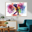 Colorful Golfer Swing Wall Art Canvas Print - Ready to Hang, by MyGreatCanvas | Canvas Wall Art Prints | Photo Prints & Wall Decor