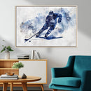 Hockey Player Wall Art Canvas Print - Sports-Inspired