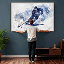 Hockey Player Wall Art Canvas Print - Sports-Inspired