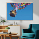 Carl Fredricksen, Up Movie Wall Art, Balloons Wall Art, Air