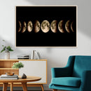 Phases of the Moon Wall Art | Canvas Print for Modern Wall by MyGreatCanvas | Canvas Wall Art Prints | Photo Prints & Wall Decor