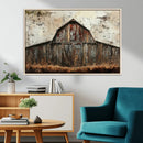 Rustic Barn Wall Art | Farmhouse Wall Decor Canvas Print |