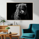 Bear Canvas Print | Wildlife Wall Art for Cabin Decor |