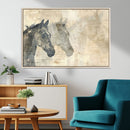 Abstract Horse Canvas Print | Modern Farmhouse Wall Art |
