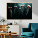 Abstract Jellyfish Wall Art Canvas Print
