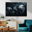 Jellyfish Wall Art Canvas Print, Elegant Wall Decor