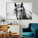 Western Wall Art | Black and White Winter Horse Wall Art | by MyGreatCanvas | Canvas Wall Art Prints | Photo Prints & Wall Decor