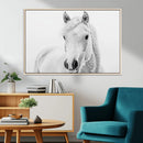 Majestic White Horse Wall Art | Ready to Hang and Framed |