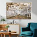 Forest Grove Wall Art | Serene Pathway Canvas Print | Ready