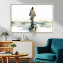 Abstract Jesus Wall Art Canvas Print, Christian Wall Art,