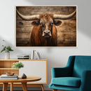 Longhorn Bull Wall Art | Canvas Print | Ready to Hang | by MyGreatCanvas | Canvas Wall Art Prints | Photo Prints & Wall Decor