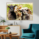 Curious Cows Farmhouse Wall Art | Ready to Hang and Framed by MyGreatCanvas | Canvas Wall Art Prints | Photo Prints & Wall Decor