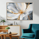 White and Gold Floral Canvas Wall Art - Framed and Ready to by MyGreatCanvas | Canvas Wall Art Prints | Photo Prints & Wall Decor