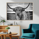 Scottish Highland Cow Canvas Wall Art Farmhouse Decor, by MyGreatCanvas | Canvas Wall Art Prints | Photo Prints & Wall Decor