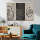 Minimalist Tree Rings Wall Art | Modern Abstract Canvas