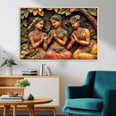 Indian Woman Statue Wall Art Canvas Print