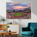 Carter-Finley Stadium Art Sunset Game Triple Canvas Wall Art