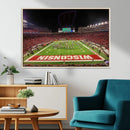 Wisconsin Badgers Football Team Print Canvas- Madison Camp