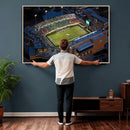 University of North Texas Mean Green Football Artwork,