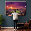 East Carolina University Pirates Football Print Canvas-
