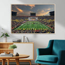 University of Michigan Wolverines Print Canvas, Football
