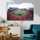 Cincinnati Bearcats Football Team Print - Nippert Stadium Wall Art Canvas Print