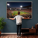 Clemson University Tigers Art Print, Football Team Print -