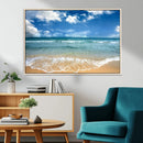 Sea View From the Beach Canvas Print