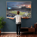 Memphis Tigers Football Team Print - Memphis Simmons Bank