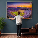 The Louisiana State University Tigers Football Team Print -