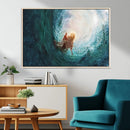 Powerful Jesus Canvas Print - Hand of Salvation,
