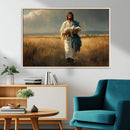 Jesus Shepherd Wall Art | Ready to Hang Triptych Canvas of