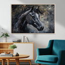 Large Abstract Horse Wall Art Canvas Print | Farmhouse Wall