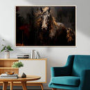Abstract Black Horse Canvas Print for Farmhouse Wall Art | by MyGreatCanvas | Canvas Wall Art Prints | Photo Prints & Wall Decor